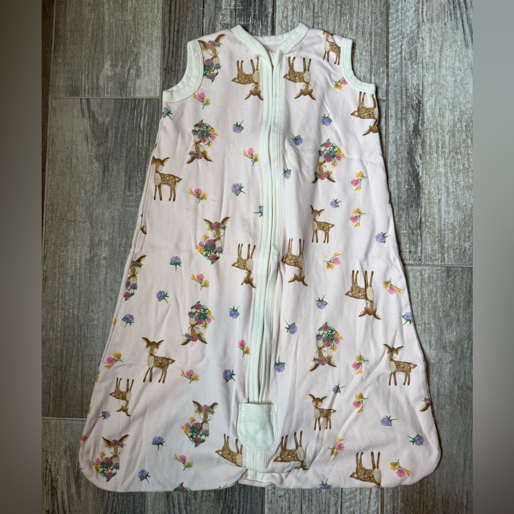 Burt's Bees Light Pink Deer Print Sleep Sack